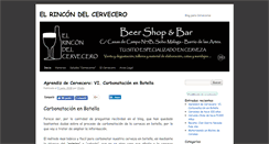 Desktop Screenshot of elrincondelcervecero.com